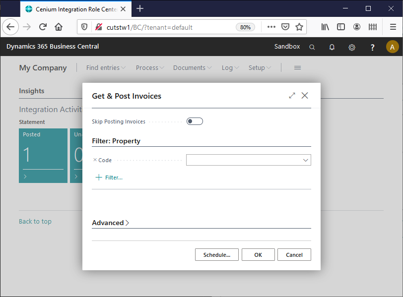 Get & Post invoices